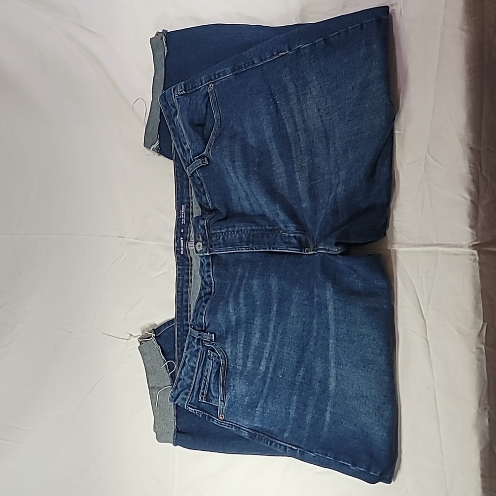 Old Navy  Women's High-Rise O. G. Straight Distressed Jeans Stretch Size 28